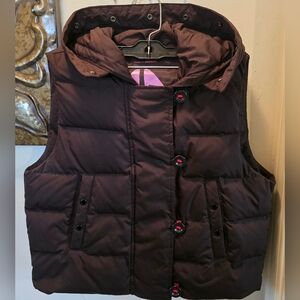 GAP Brown Down Puffer Vest Large